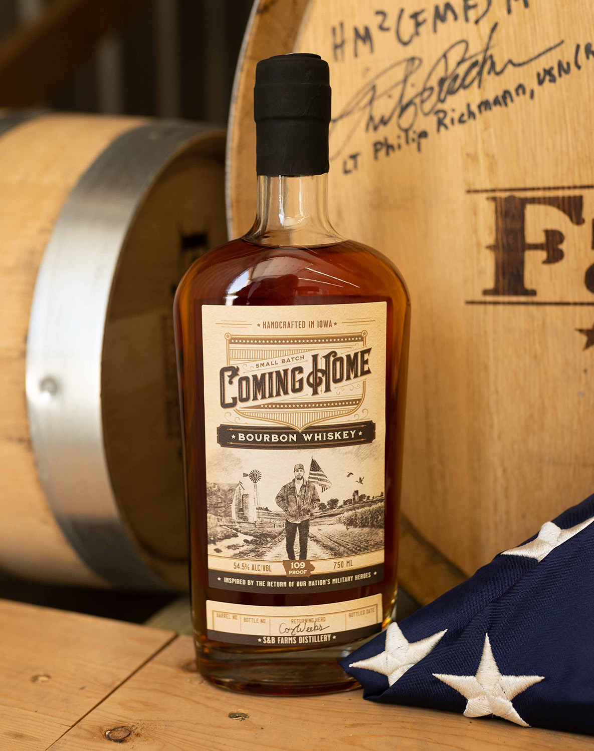 Iowa distillery honors veterans, grandfather